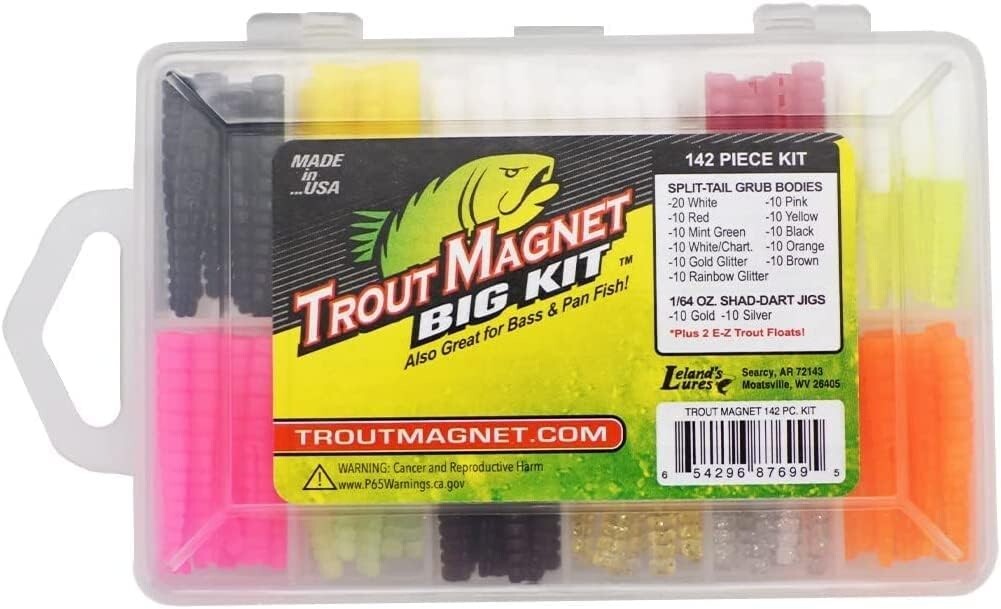Leland’s Lures Trout Magnet Kit 120 Bodies, 30 Hooks 1/64 oz 152 Package - 87699