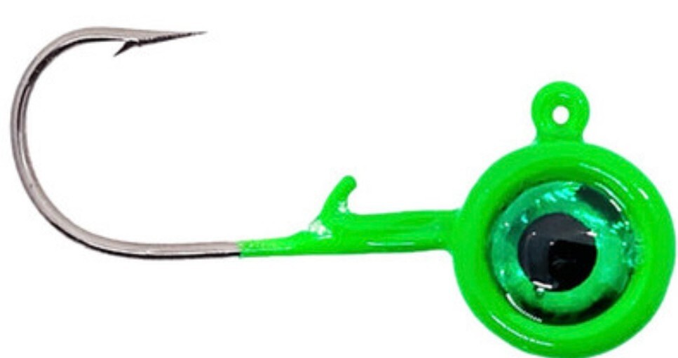 ACC Crappie Big Eye Jig Heads ~ Choose Color & Size ~ 8 Pack