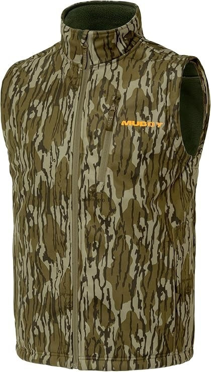 NWT! Muddy Trx Softshell Vest Mossy Oak Bottomland Hunting~ Choose Size